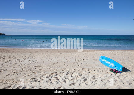 Rettungsschwimmer Zeichen am Bondi Beach, Sydney, Australien Stockfoto