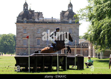 William Fox-Pitt (Großbritannien) Reiten Neuf De Coeurs Langlauf bei Houghton International Horse Trials 2012 Stockfoto