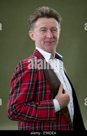 Preisgekrönter schottischen Dichter, erscheint das Edinburgh International Book Festival Komiker Elvis McGonagall. Stockfoto