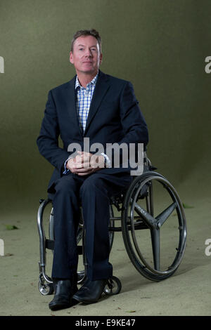 Britischer Journalist und Korrespondent, Frank Gardner, OBE, erscheint das Edinburgh International Book Festival FRGS. Stockfoto