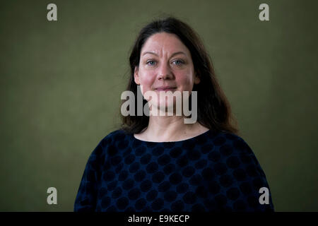 Schriftsteller, Dichter, Illustrator, Historiker und Naturforscher Helen MacDonald wird das Edinburgh International Book Festival. Stockfoto