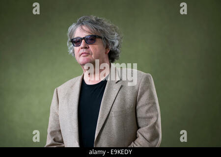 Irische Dichter Paul Muldoon erscheint das Edinburgh International Book Festival. Stockfoto
