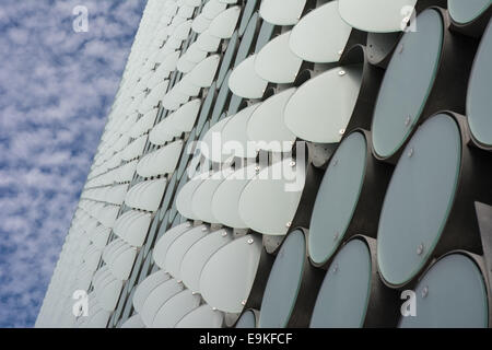 RMIT Design Hub kreisförmigen Platten Glasbau-Melbourne-Australien Stockfoto