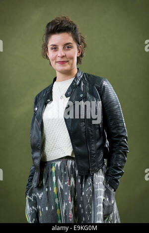 Britische Schauspielerin und Autorin Jessie Burton erscheint das Edinburgh International Book Festival. Stockfoto