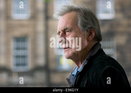 Britischer Journalist und Autor John Keay erscheint das Edinburgh International Book Festival. Stockfoto