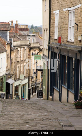 Frome, einer kleinen Stadt in Somerset England Catherine Hill Stockfoto