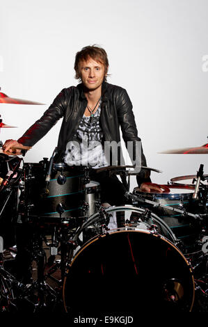 Schlagzeuger, Dom Howard von Muse Stockfoto