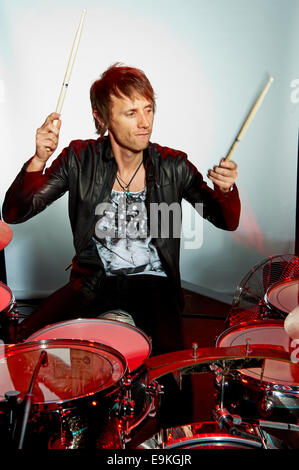 Schlagzeuger, Dom Howard von Muse Stockfoto