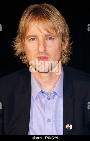 Tokio, Japan. 29. Oktober 2014. Schauspieler Owen Wilson besucht die Bühne Gruß des Films "sie lustige Art und Weise, dass bei TOHO Kinos in Roppongi am 29. Oktober 2014, Tokio, Japan ist". Die 27. Tokyo International Film Festival ist das größte Kino Festival in Tokio bekleidete vom 23. Oktober bis 31. Bildnachweis: Rodrigo Reyes Marin/AFLO/Alamy Live-Nachrichten Stockfoto