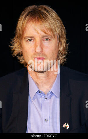 Tokio, Japan. 29. Oktober 2014. Schauspieler Owen Wilson besucht die Bühne Gruß des Films "sie lustige Art und Weise, dass bei TOHO Kinos in Roppongi am 29. Oktober 2014, Tokio, Japan ist". Die 27. Tokyo International Film Festival ist das größte Kino Festival in Tokio bekleidete vom 23. Oktober bis 31. Bildnachweis: Rodrigo Reyes Marin/AFLO/Alamy Live-Nachrichten Stockfoto