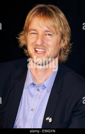 Tokio, Japan. 29. Oktober 2014. Schauspieler Owen Wilson besucht die Bühne Gruß des Films "sie lustige Art und Weise, dass bei TOHO Kinos in Roppongi am 29. Oktober 2014, Tokio, Japan ist". Die 27. Tokyo International Film Festival ist das größte Kino Festival in Tokio bekleidete vom 23. Oktober bis 31. Bildnachweis: Rodrigo Reyes Marin/AFLO/Alamy Live-Nachrichten Stockfoto