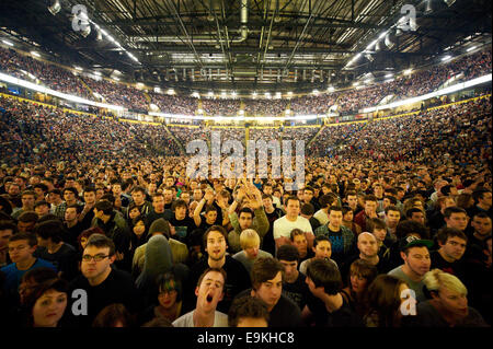 Publikum bei Muse Konzert in Manchester Stockfoto