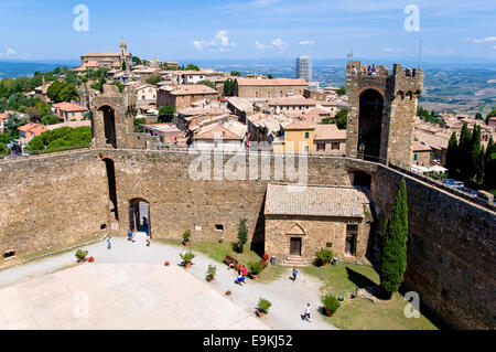 Festung, Montalcino, Siena, Toskana, Italien Stockfoto