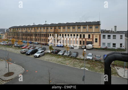 Pilsen, Tschechische Republik. 29. Oktober 2014. Hersteller von mechanischen getrieben Wikov MGI gemacht das schwerste industrielle Getriebe. Getriebe Gewichte über 120 Tonnen und Wikov exportieren sie in das Zementwerk in Wladiwostok. Wikov Gerar Unternehmen gilt in Pilsen, Tschechische Republik, 29. Oktober 2014. © Pavel Nemcek/CTK Foto/Alamy Live-Nachrichten Stockfoto