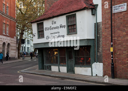 Die Old Curiosity Shop, London UK Touristenattraktion Stockfoto