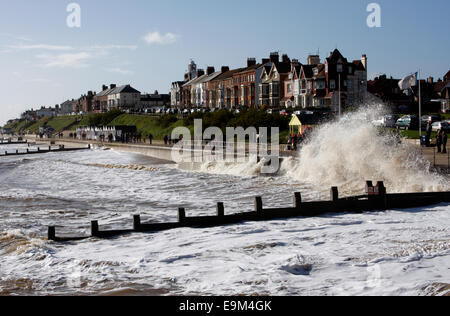 Ein Blick auf Southwold vom pier Stockfoto