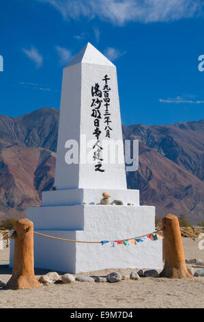 Friedhof, Manzanar National Historic Site, Kalifornien Stockfoto