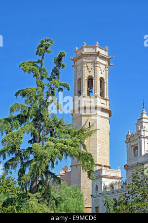 Glockenturm in Burriana, Comunidad Valenciana, Spanien Stockfoto