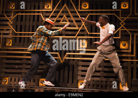 Tanz-show "A Harlem Dream" (The Maria) am Young Vic Theatre in London. Teil des Dance Umbrella. Stockfoto