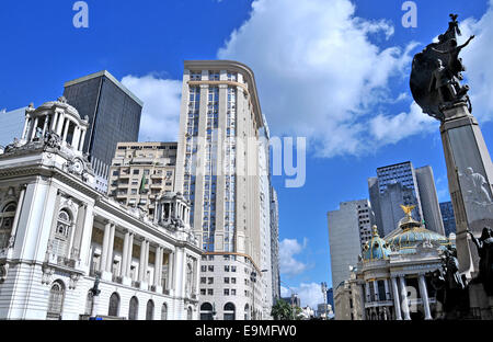 Rathaus Praça Floriano Centro Rio de Janeiro Brasilien Stockfoto