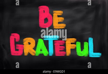 Konzept, handschriftlich mit Kreide - Farbbild Stockfoto