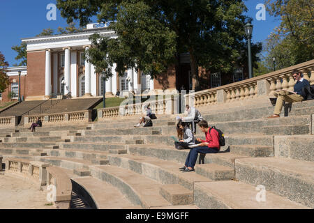 Vereinigte Staaten, Virginia, Albemarie County, Charlottesville, University of Virginia Stockfoto