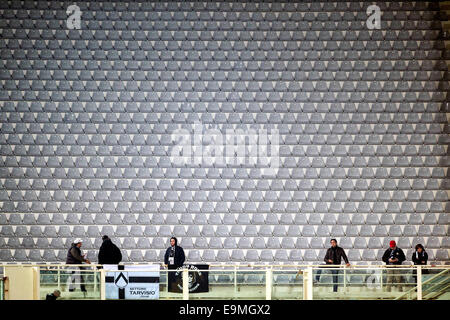 Firenze, Italien. 29. Oktober 2014. Udinese-fans Fußball: italienische "Serie A" match zwischen Fiorentina 3: 0 Udinese im Stadion Artemio Franchi in Florenz, Italien. Bildnachweis: Maurizio Borsari/AFLO/Alamy Live-Nachrichten Stockfoto