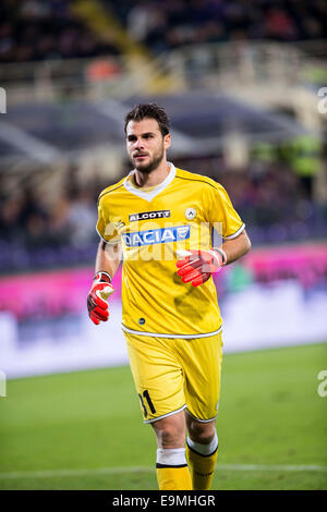 Firenze, Italien. 29. Oktober 2014. Orestis Karnezis (Udinese) Fußball: Italienisch "Serie A" match zwischen Fiorentina 3: 0 Udinese im Stadion Artemio Franchi in Florenz, Italien. Bildnachweis: Maurizio Borsari/AFLO/Alamy Live-Nachrichten Stockfoto