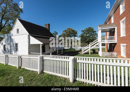 Vereinigte Staaten, Virginia, Appomattox County, Appomattox Court House, National Historical Park, McLean Haus, wo der Krieg endete. Stockfoto