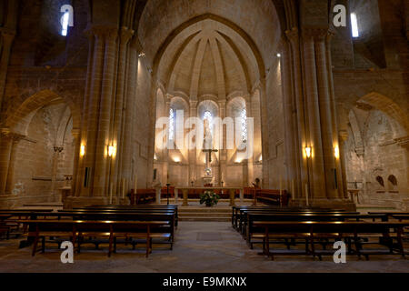 Santa Maria De La Oliva, Zisterzienserkloster Kloster von La Oliva. Carcastillo Navarra. Spanien. Stockfoto