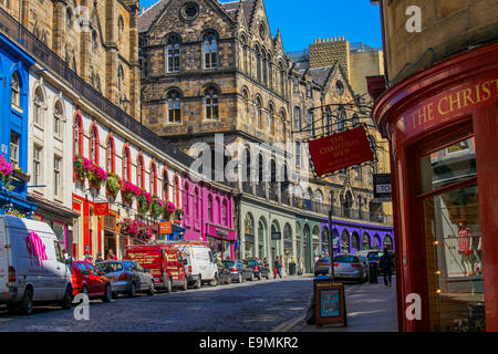 Der Bogen im Bereich Grassmarket in Altstadt, Edinburgh Stockfoto