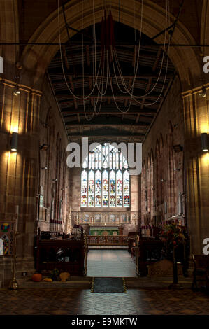 St. Oswald Kirche, Ashbourne, Derbyshire, England, Vereinigtes Königreich Stockfoto