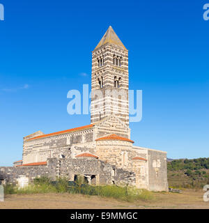 Romanische Kirche Santa Trinita di Saccargia. Stockfoto