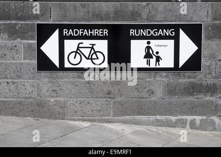 Wegweiser, Köln Stockfoto