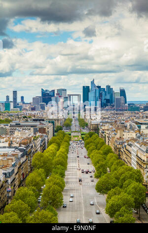 Stadt La Défense in Paris Stockfoto