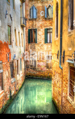 Wasser-Kanal in Venedig, Italien Stockfoto