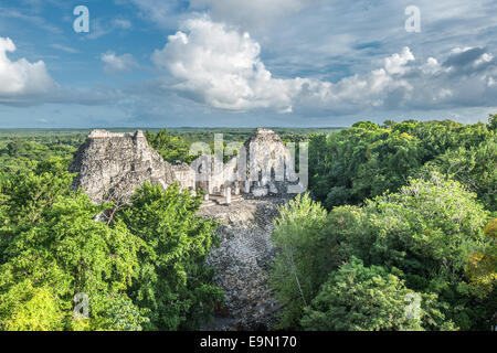 Ruinen von Becan, Yucatan, Mexiko Stockfoto