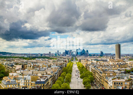 Stadt La Défense in Paris Stockfoto