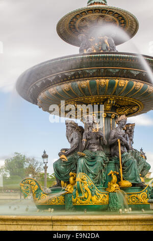 Fontaines De La Concorde, Paris, Frankreich Stockfoto