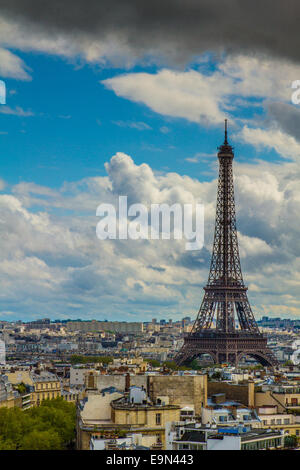 Eiffelturm in Paris, Frankreich Stockfoto