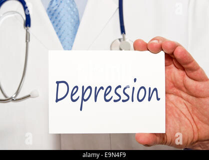 Depression Stockfoto