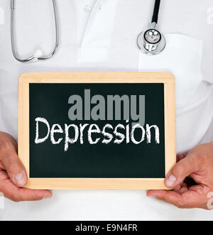 Depression Stockfoto