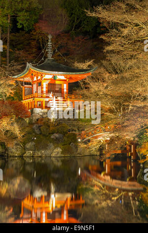 Daigoji Tempel Kyoto Japan Nacht Stockfoto