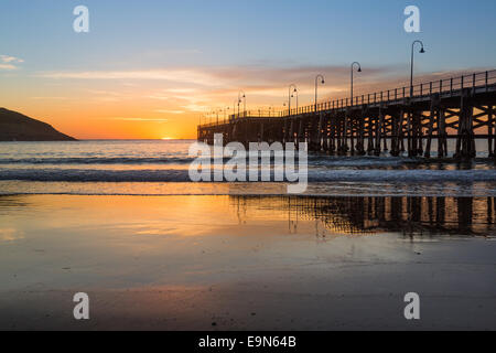 Strand von Coffs Harbour Australien Sonnenaufgang Stockfoto