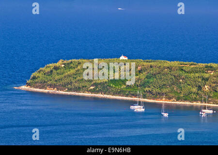 Insel Susak Kap Kirche Stockfoto