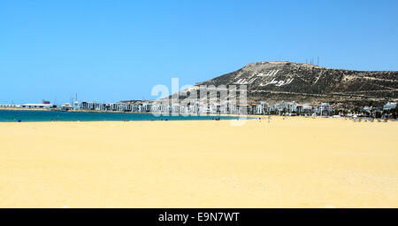 Der schöne Strand (Bild gemacht in Agadir, Marokko) Stockfoto