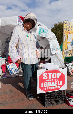 Concepcion Picciotto, Friedensaktivistin - Washington, DC USA Stockfoto
