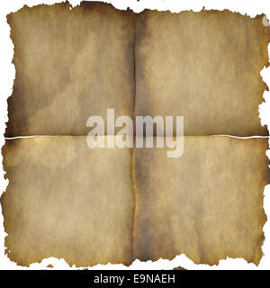 Vintage gefaltetes Papier Stockfoto
