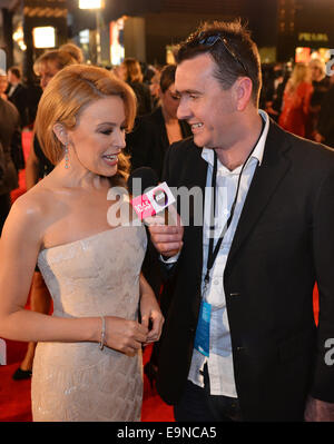 2014 TV Week Logie Awards - Ankünfte mit: Kylie Minogue Where: Melbourne, Australien als: 27. April 2014 Stockfoto