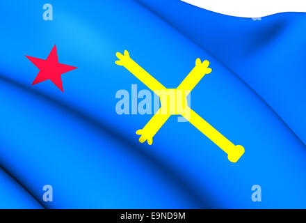 Andecha Astur Flagge Stockfoto